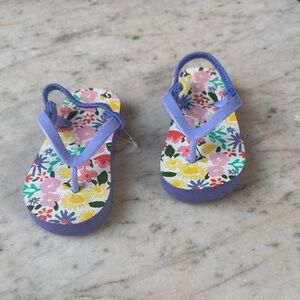 Floral Purple Kids Sandals